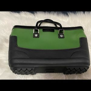 Beautiful Micheal Kors green and rubber rain tote.